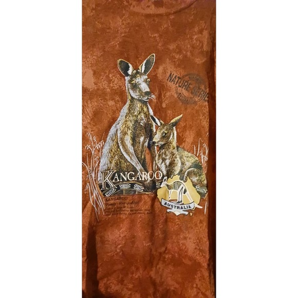 VTG Made In AUSTRALIA Nature Series Kangaroo T-Shirt Adult XLarge - Picture 3 of 8